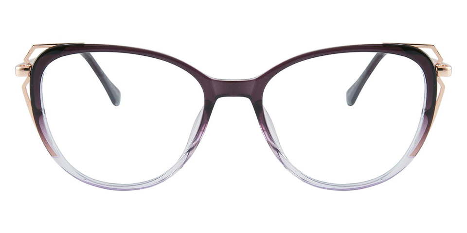 Gradient Purple Airlia - Oval Glasses