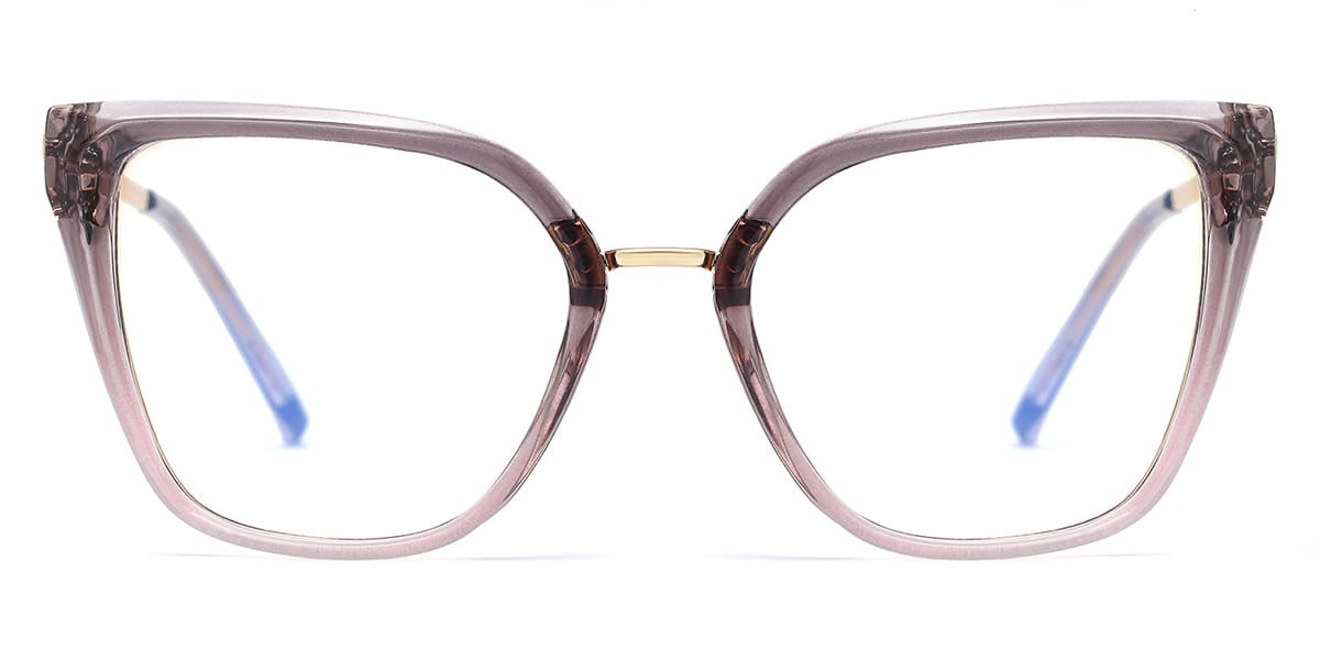 Grey Pink Amadea - Cat eye Glasses