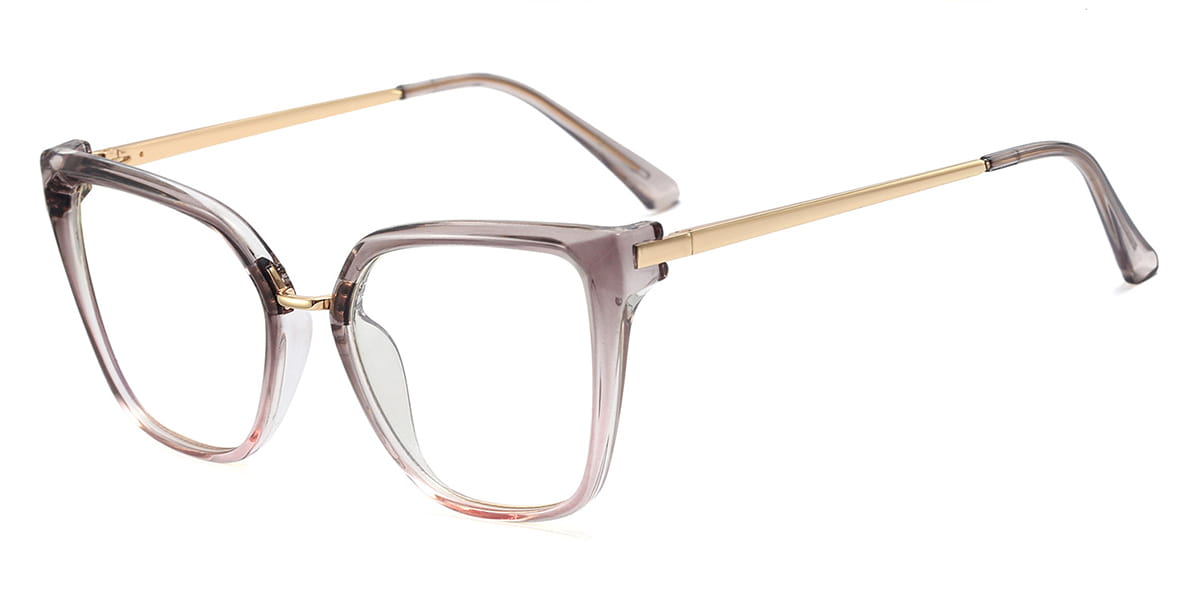 Grey Pink - Cat eye Glasses - Amadea