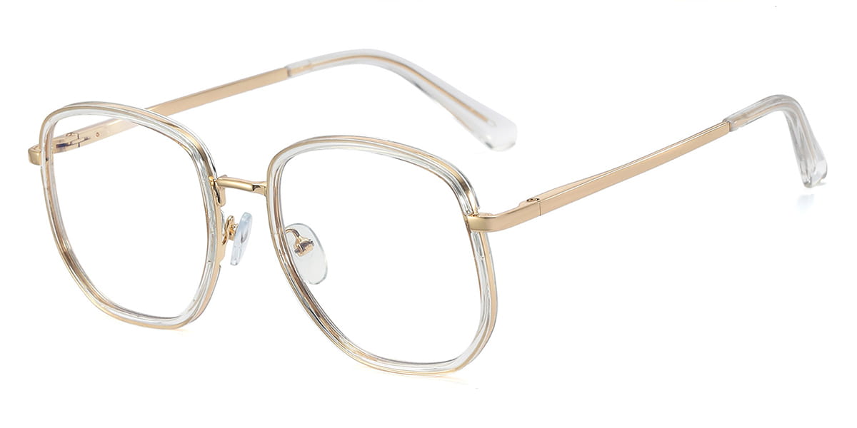 Transparent Amala - Square Glasses
