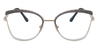 Gradient Grey Auberon - Cat Eye Glasses