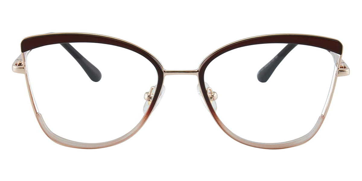 Gradient Brown Auberon - Cat Eye Glasses