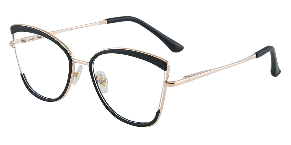 Black - Cat eye Glasses - Auberon