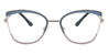 Aegean Blue Auberon - Cat Eye Glasses