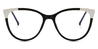 Black Chiara - Oval Glasses