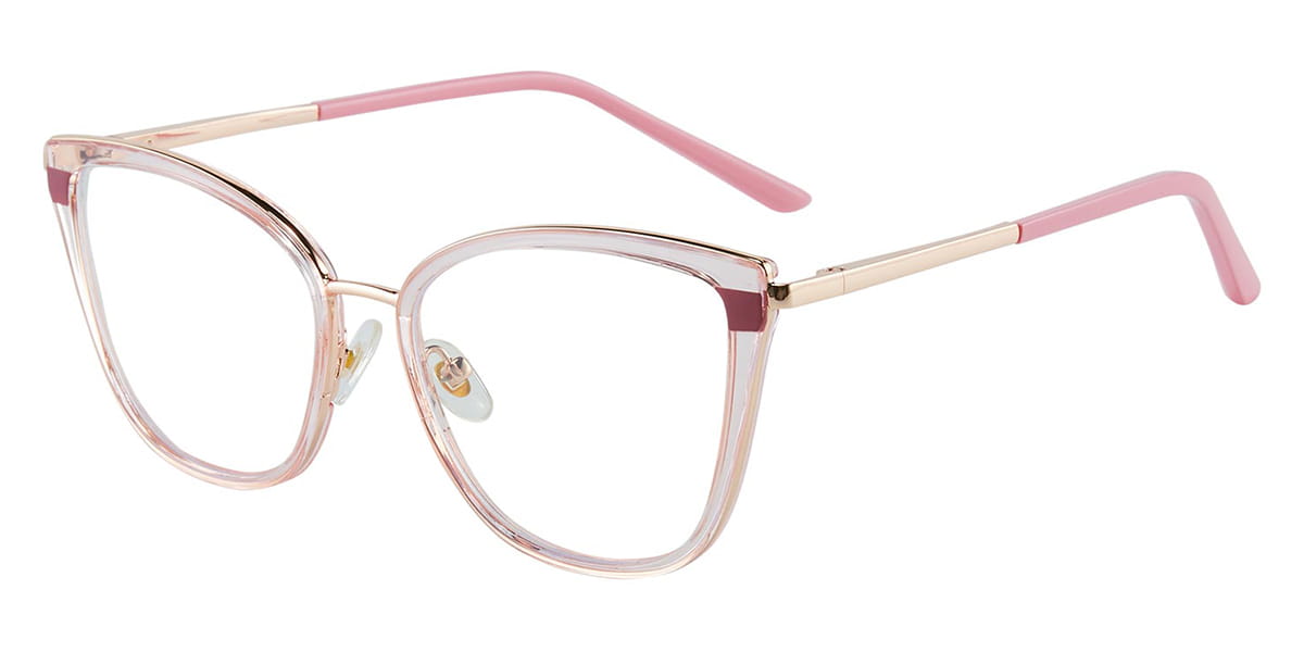 Pink - Cat eye Glasses - Eupraxia