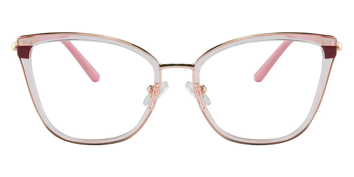 Pink - Cat eye Glasses - Eupraxia