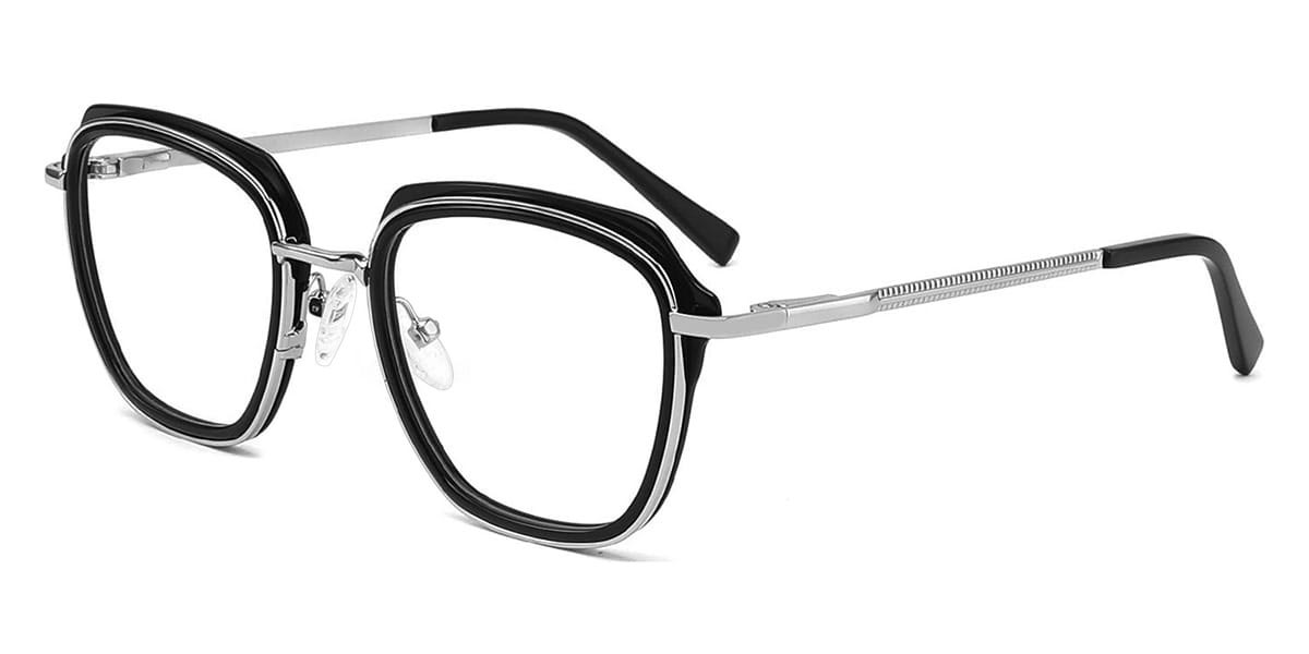 Black - Square Glasses - Melusine