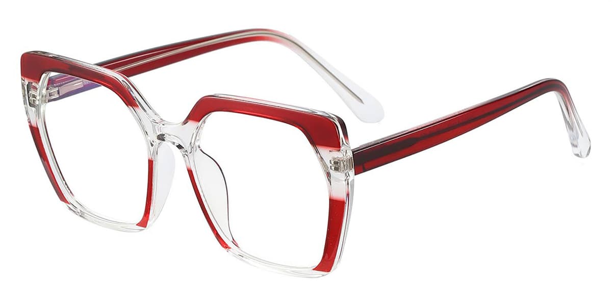 Red Mingxia - Square Glasses