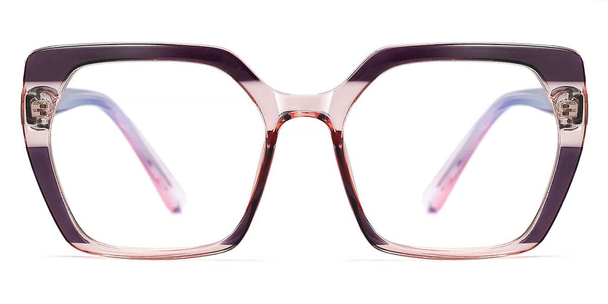 Purple - Square Glasses - Mingxia