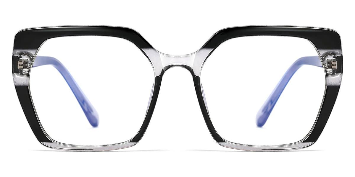 Black - Square Glasses - Mingxia