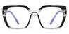 Black Clear Mingxia - Square Glasses