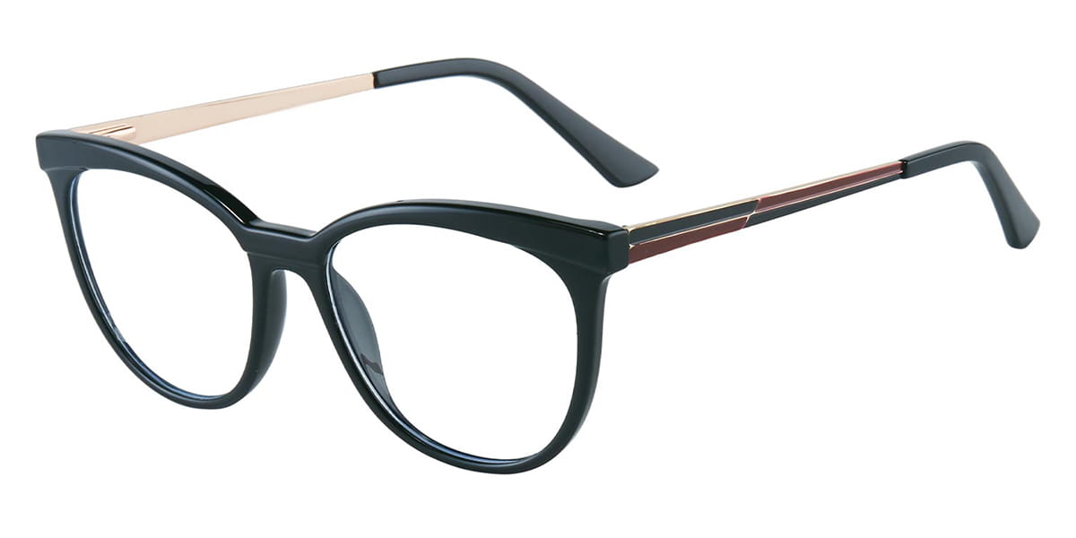 Black - Oval Glasses - Nira