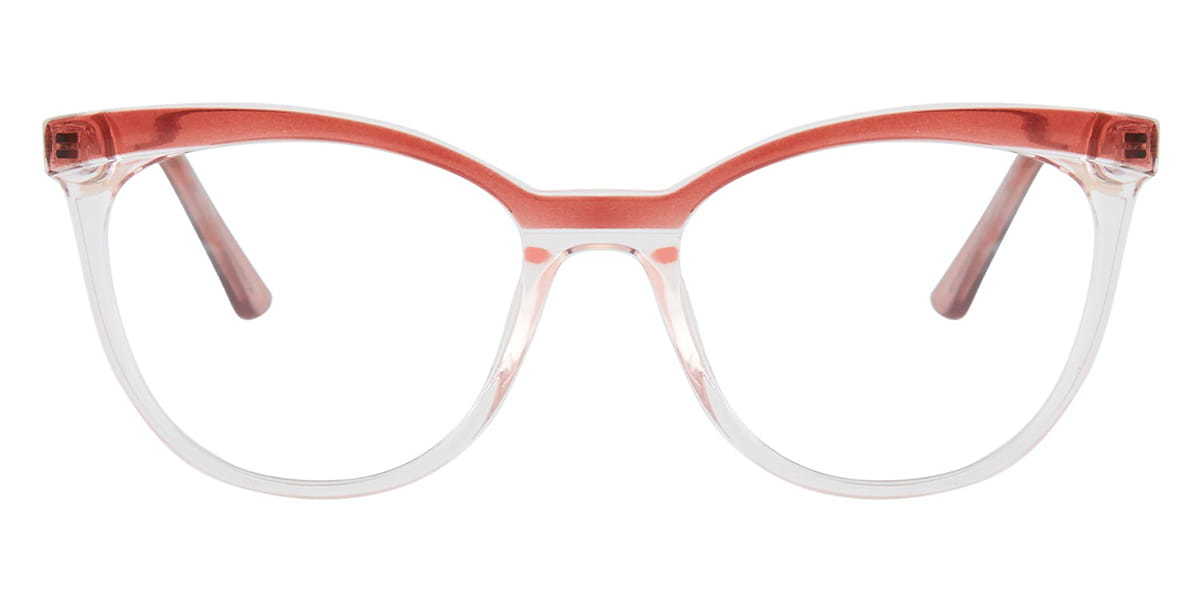 Gradient Red Nira - Oval Glasses