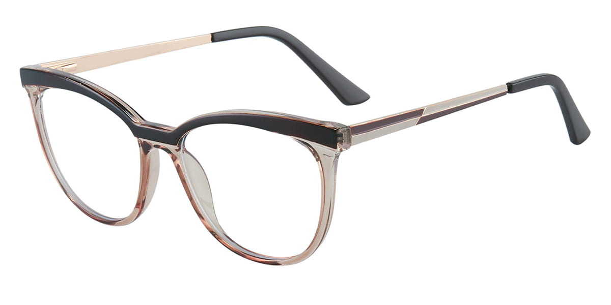 Brown Tawny Nira - Oval Glasses