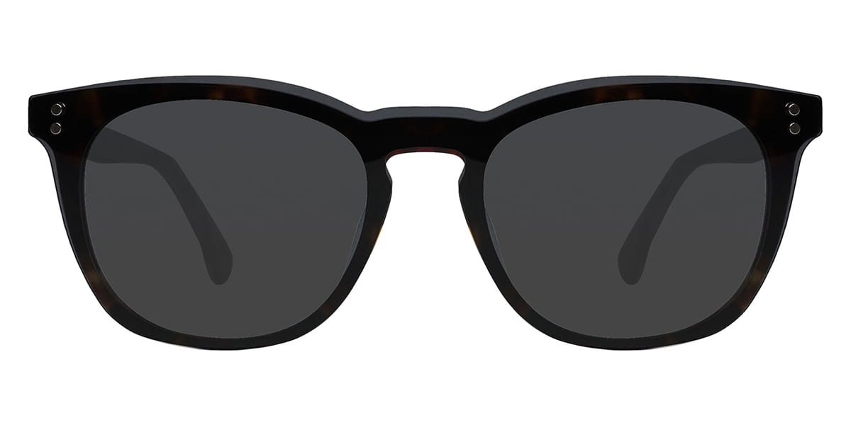 Tortoiseshell - Oval Clip-On Sunglasses - Sindry