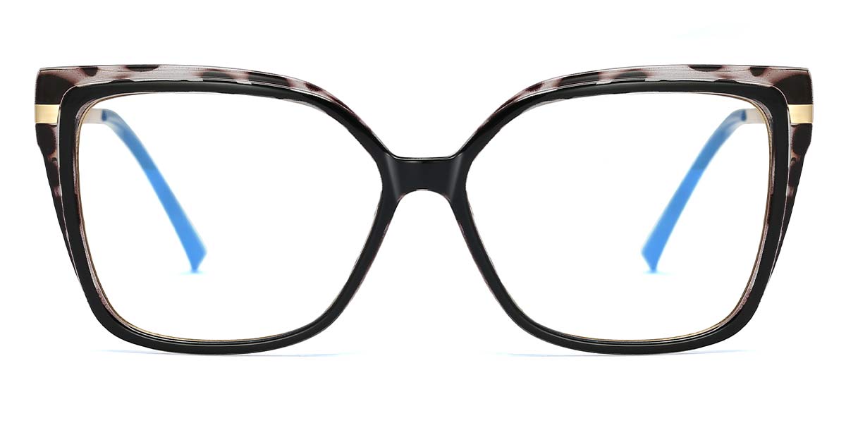 Black Tortoiseshell Sarah - Square Glasses