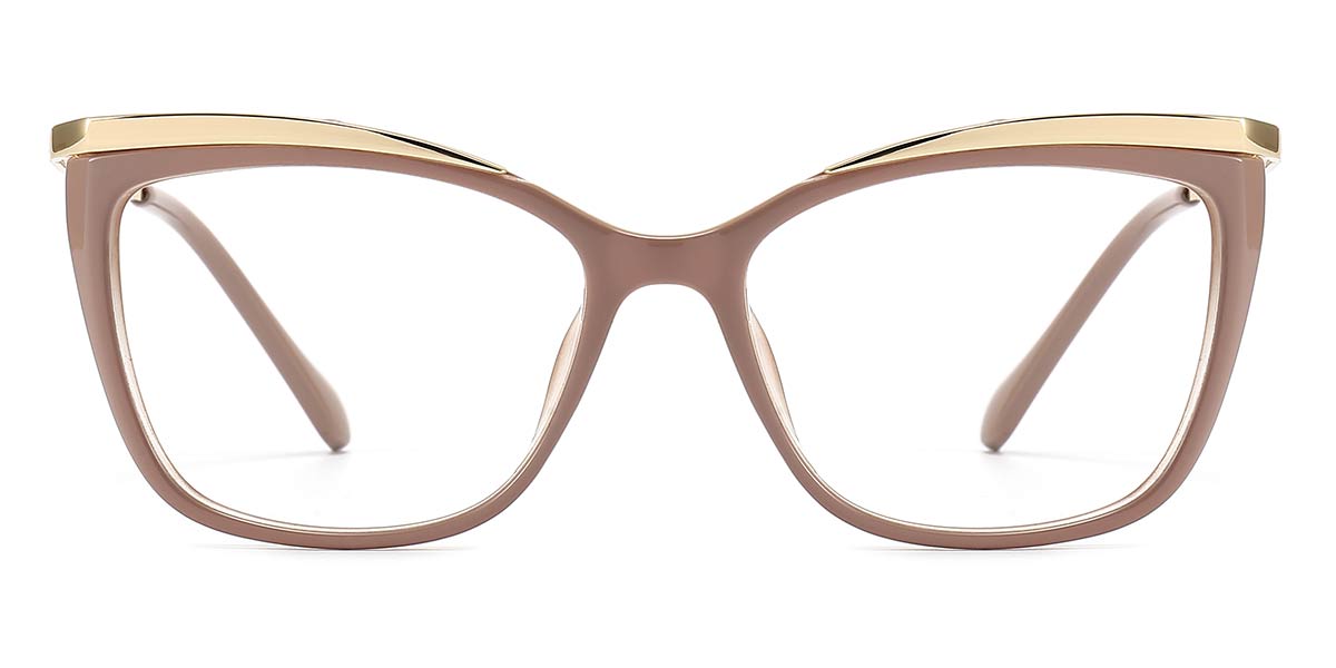 Brown Khaki Venus - Cat eye Glasses