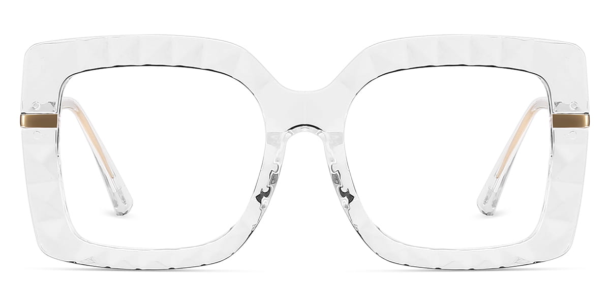 Transparent - Square Glasses - Aroa
