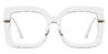 Clear Aroa - Square Glasses