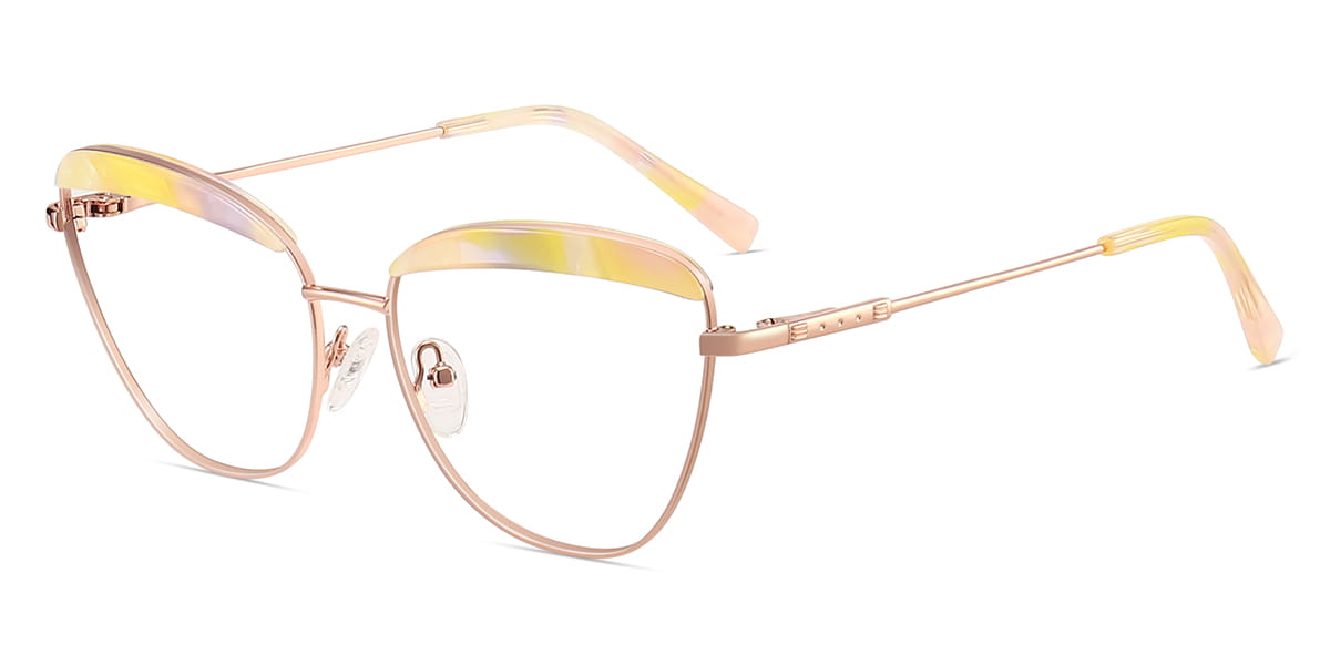 Yellow Nekane - Cat eye Glasses