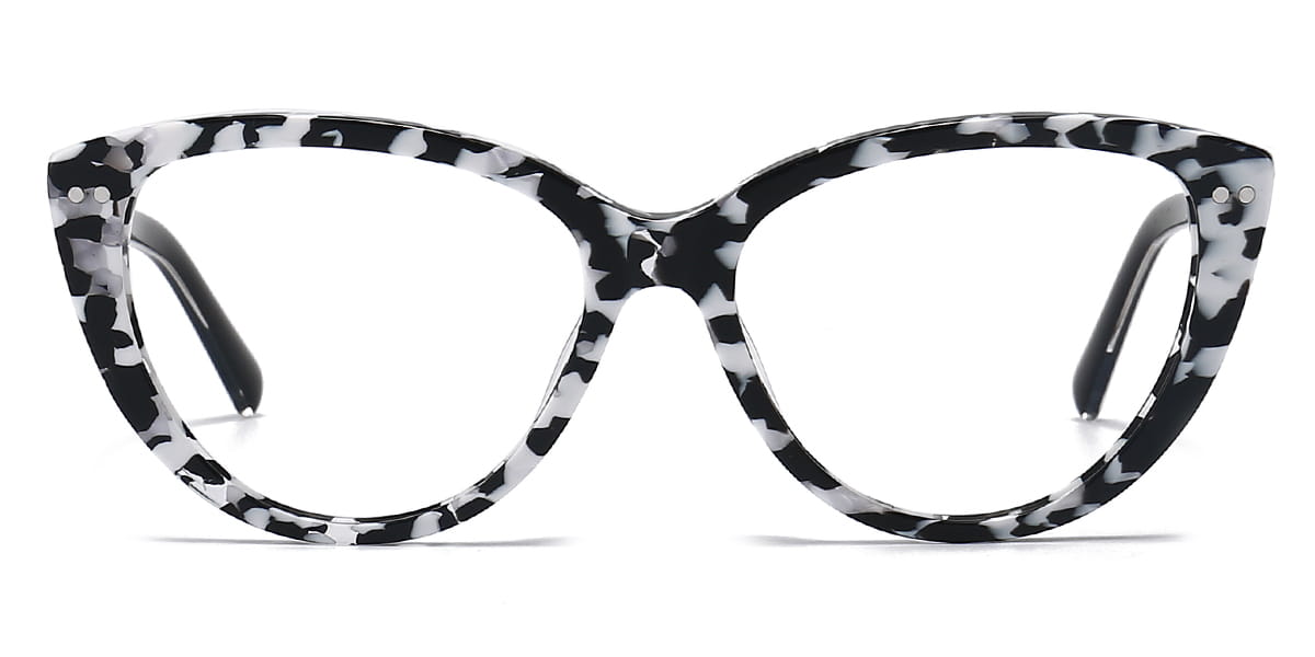 Black Tortoiseshell Olwyn - Cat eye Clip-On Sunglasses