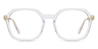 Clear Haruko - Square Glasses