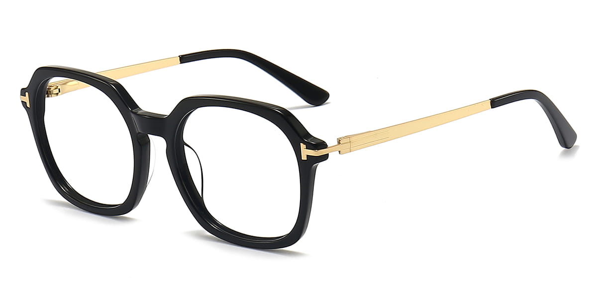 Black Haruko - Square Glasses