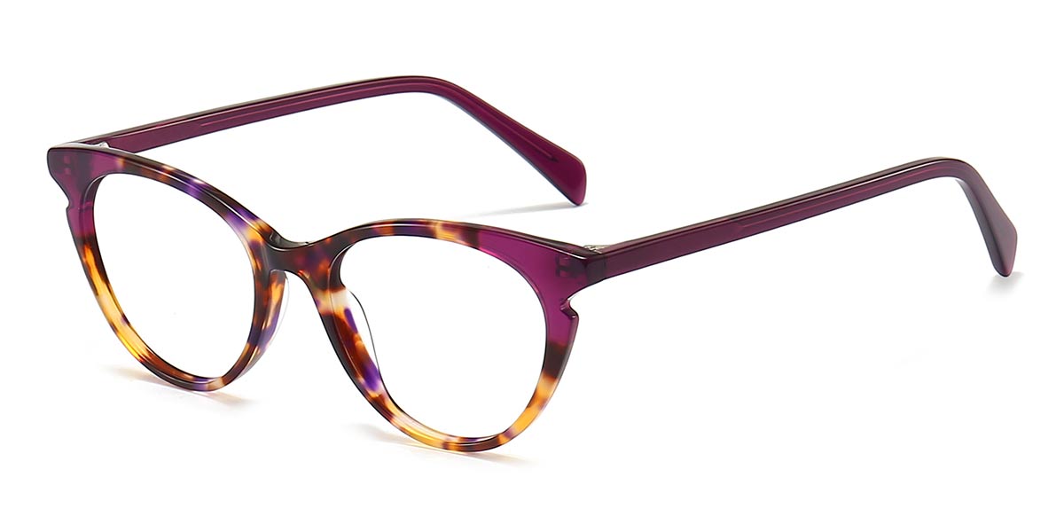 Purple - Oval Glasses - Corisande