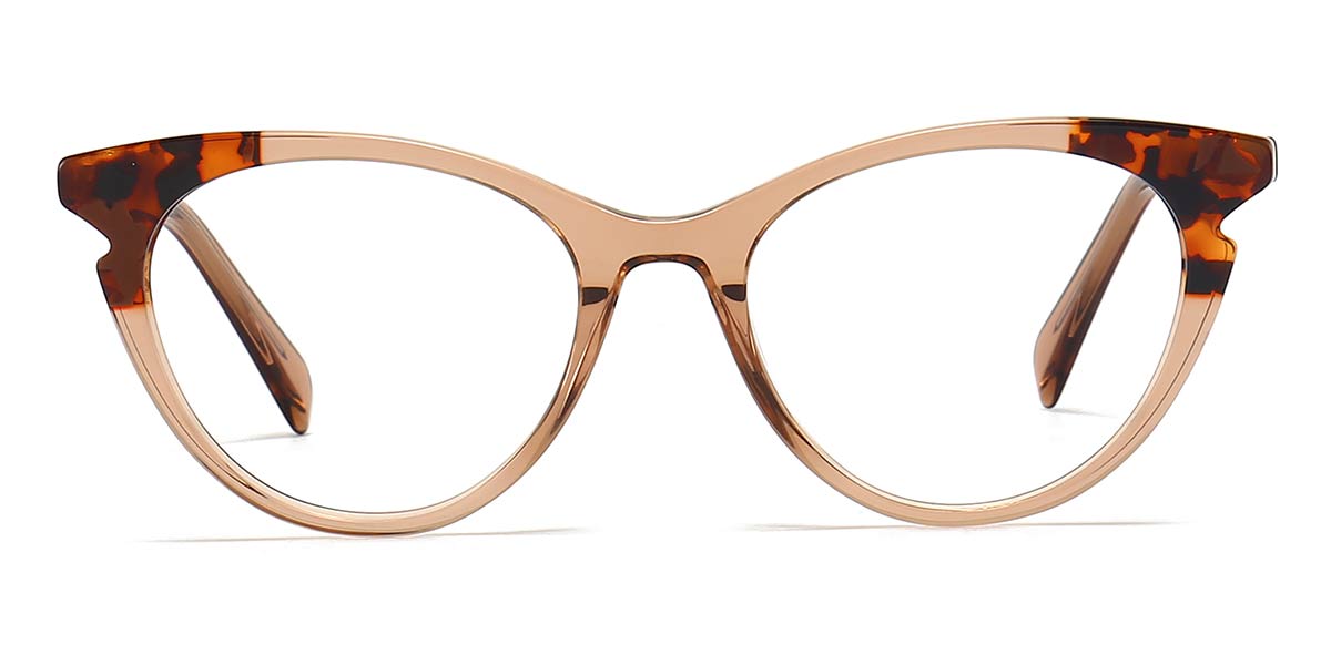Brown - Oval Glasses - Corisande