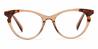 Brown Corisande - Oval Glasses