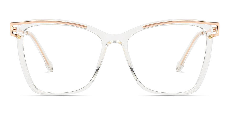 Clear Halia - Square Glasses