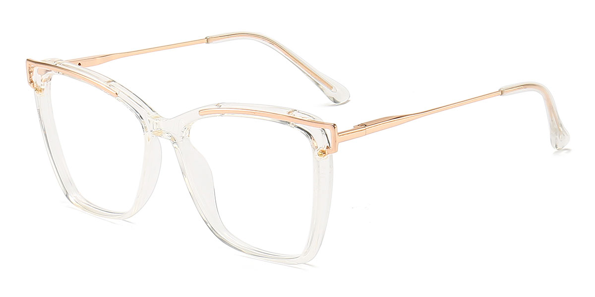Transparent Halia - Square Glasses
