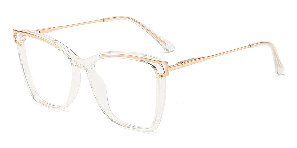Clear Halia - Square Glasses