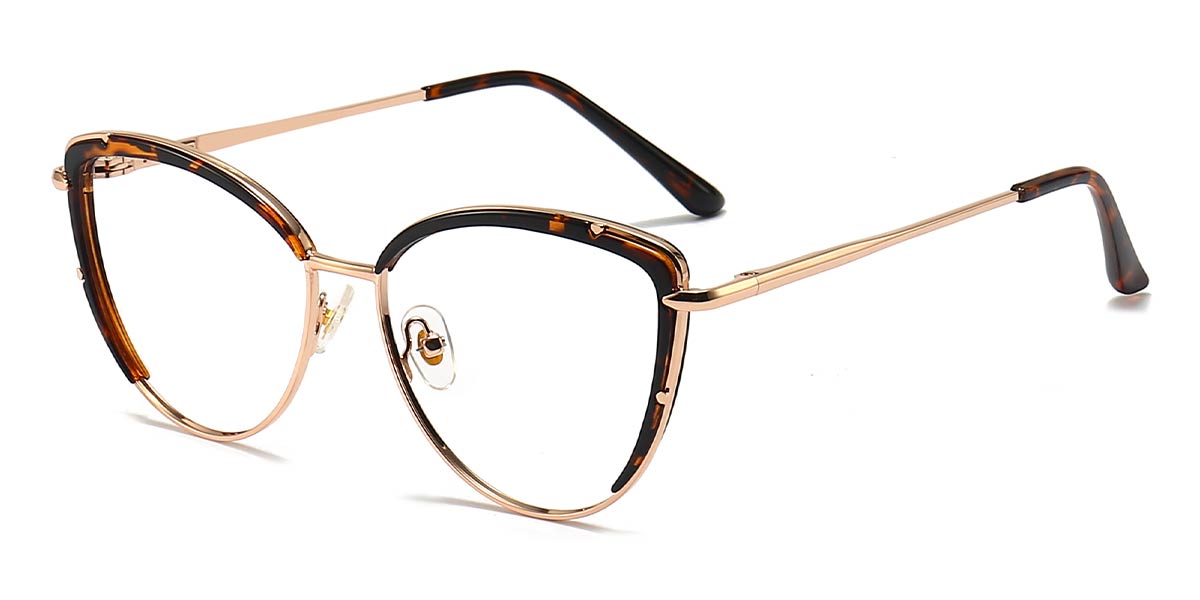 Tortoiseshell Evathia - Cat eye Glasses