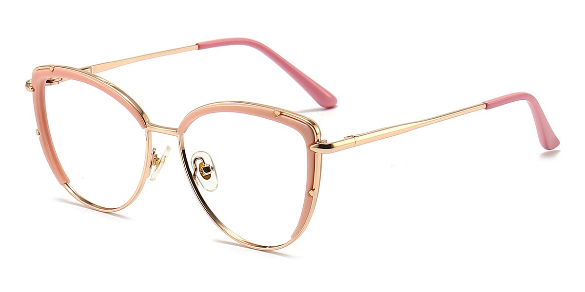 Pink - Cat eye Glasses - Evathia