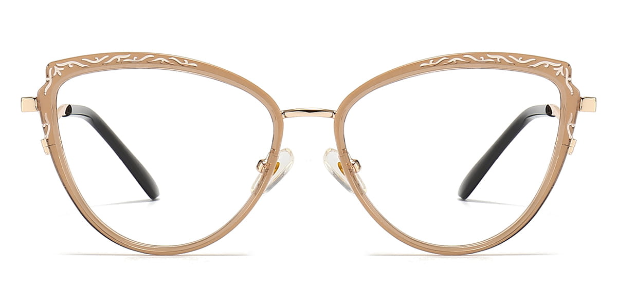 Gold - Cat eye Glasses - Irati