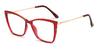 Brick Red Lachesis - Cat Eye Glasses