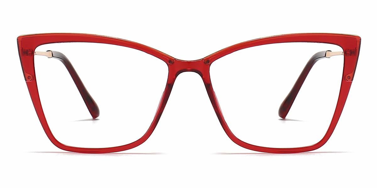 Brick Red Lachesis - Cat Eye Glasses