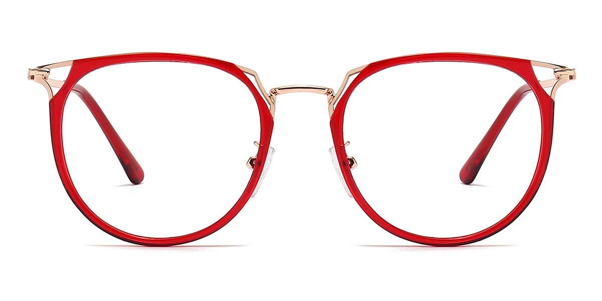 Red Amaliaa - Round Glasses