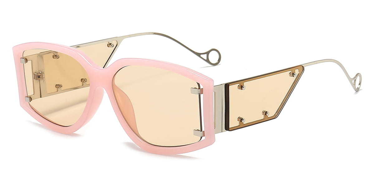 Pink Pearl - Rectangle Sunglasses