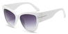 White Grey Lux - Cat Eye Sunglasses