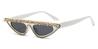 White Diamond White Grey Annika - Cat Eye Sunglasses