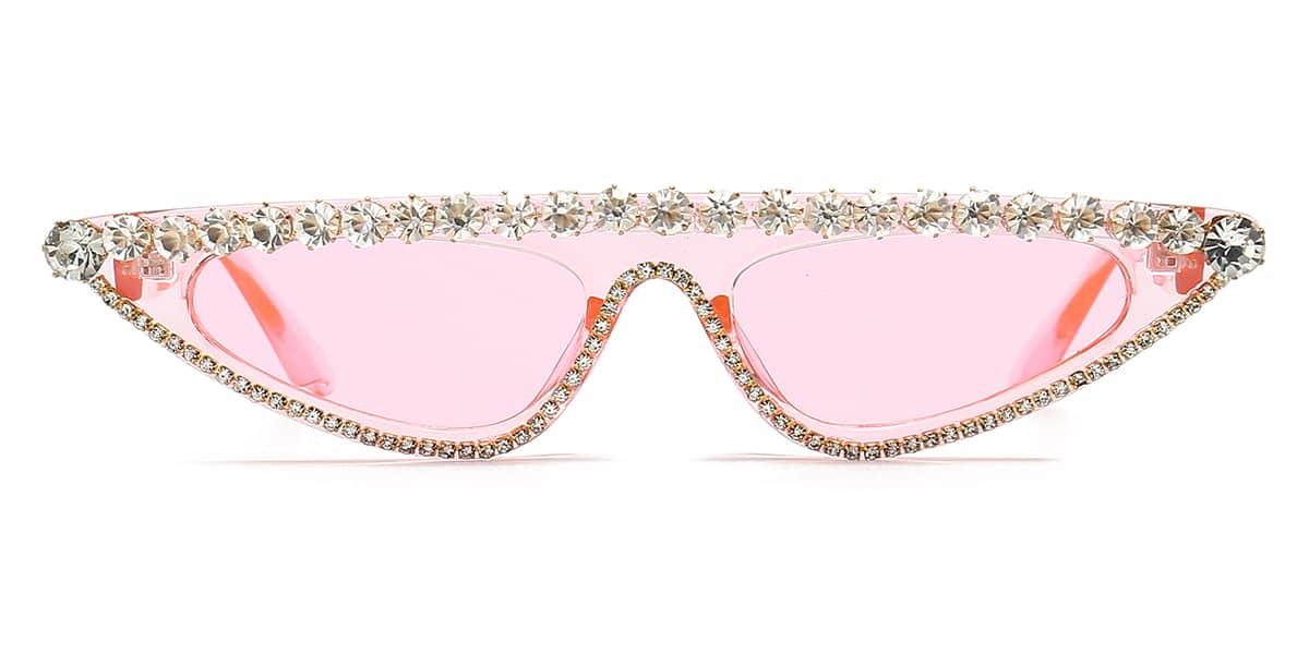 White Diamond Pink Annika - Cat Eye Sunglasses