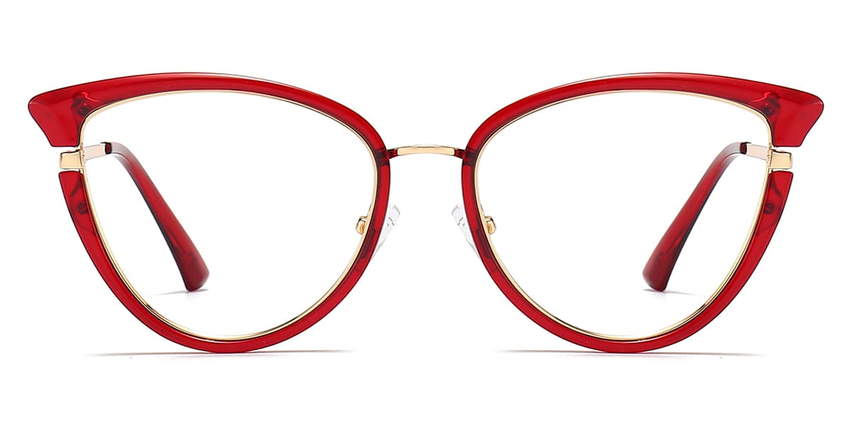 Red - Cat eye Glasses - Paraskeve