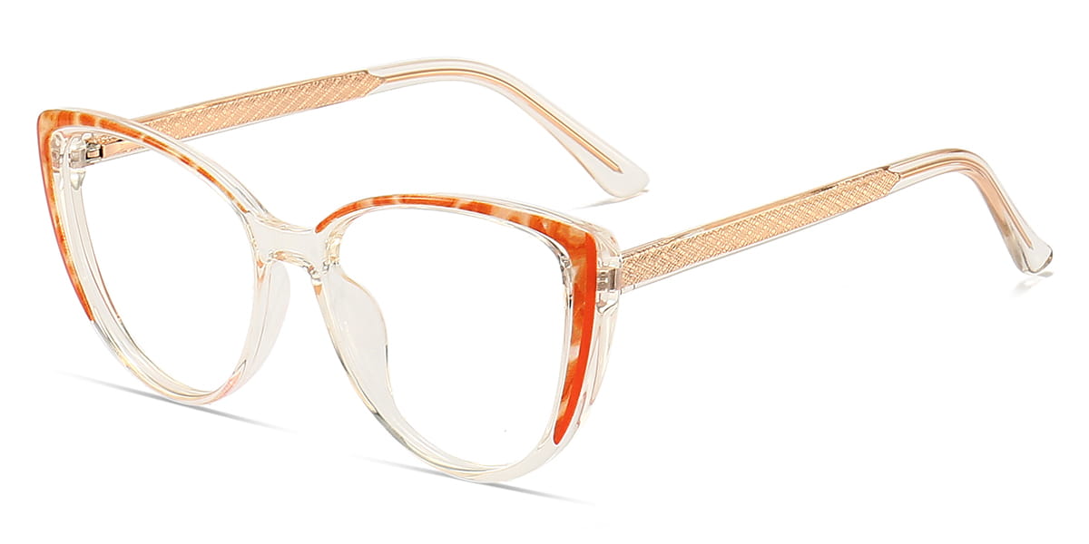 Orange - Oval Glasses - Eithne