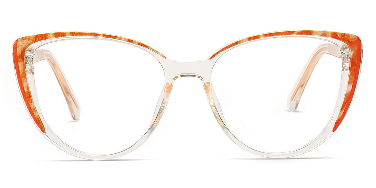Orange - Oval Glasses - Eithne