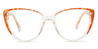 Orange Eithne - Oval Glasses