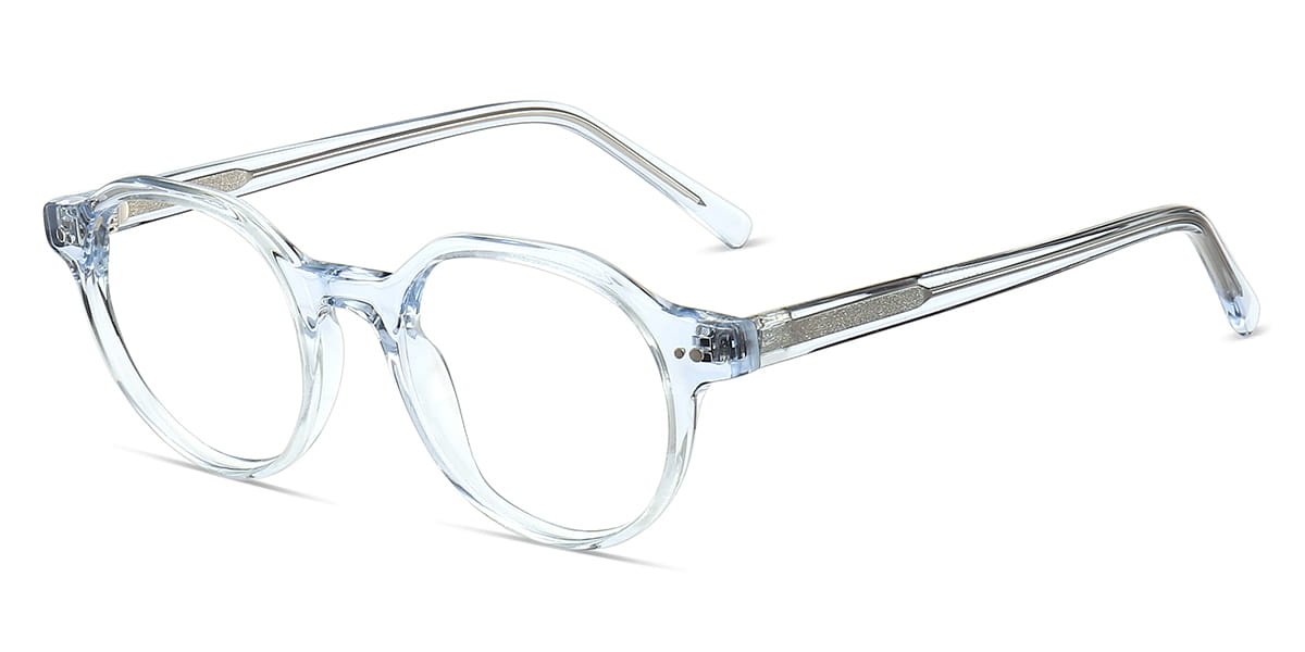 Transparent Amarantha - Round Glasses