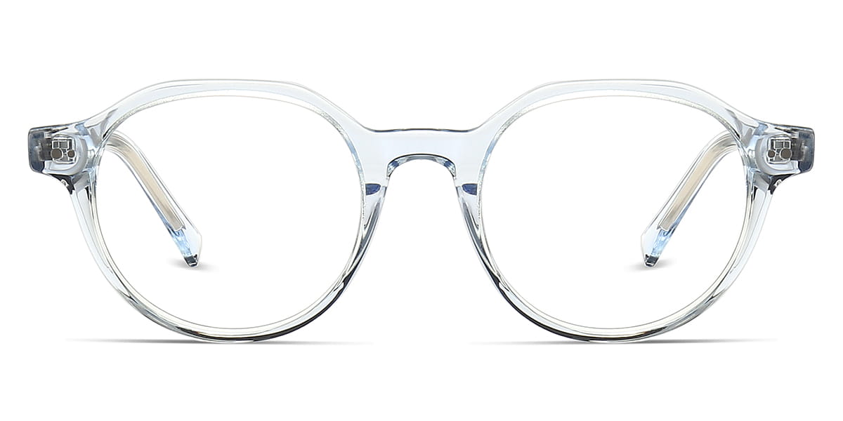 Transparent - Round Glasses - Amarantha
